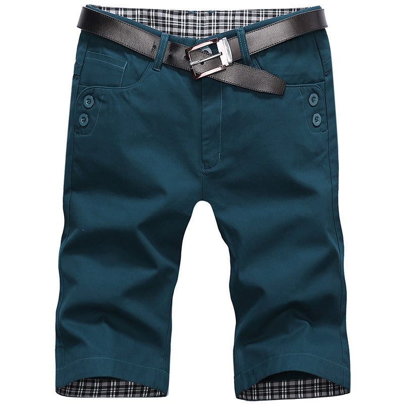 Herren Chino Shorts Bequem Mit Gürtel Modern - BerlinGlamour