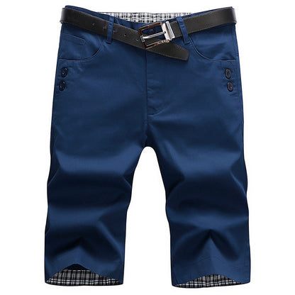 Herren Chino Shorts Bequem Mit Gürtel Modern