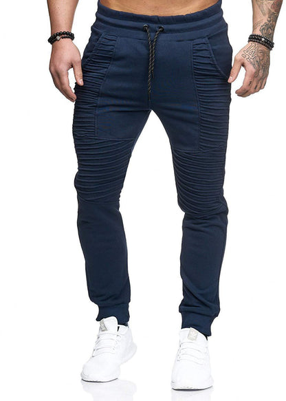 Herren Jogginghose Slim Fit Sportlich Mit Rippen