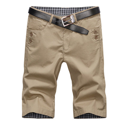 Herren Chino Shorts Bequem Mit Gürtel Modern