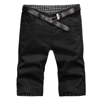 Herren Chino Shorts Bequem Mit Gürtel Modern