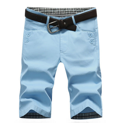 Herren Chino Shorts Bequem Mit Gürtel Modern