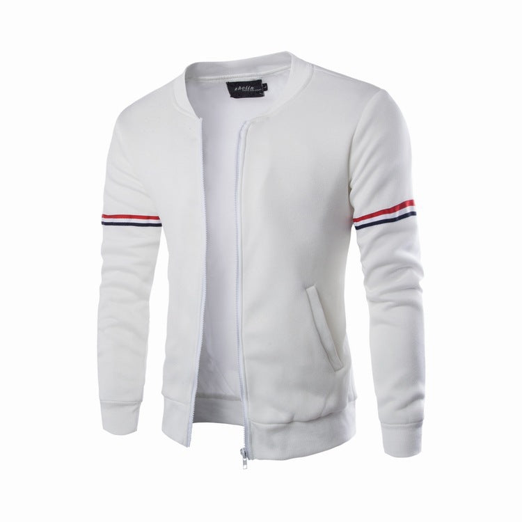Herren Kapuzenjacke Sportlich Streifenjacke Modern