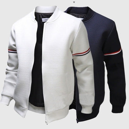 Herren Kapuzenjacke Sportlich Streifenjacke Modern - BerlinGlamour