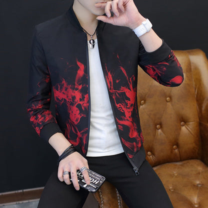 Herren Jacke Stylish Grafik Motiv Berlin Mode