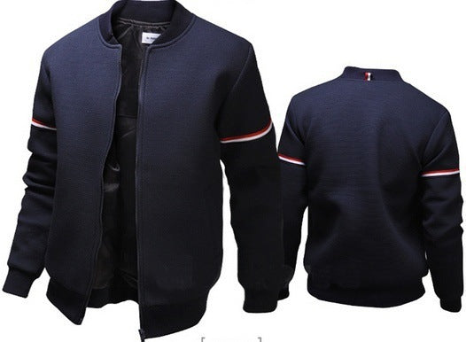 Herren Kapuzenjacke Sportlich Streifenjacke Modern