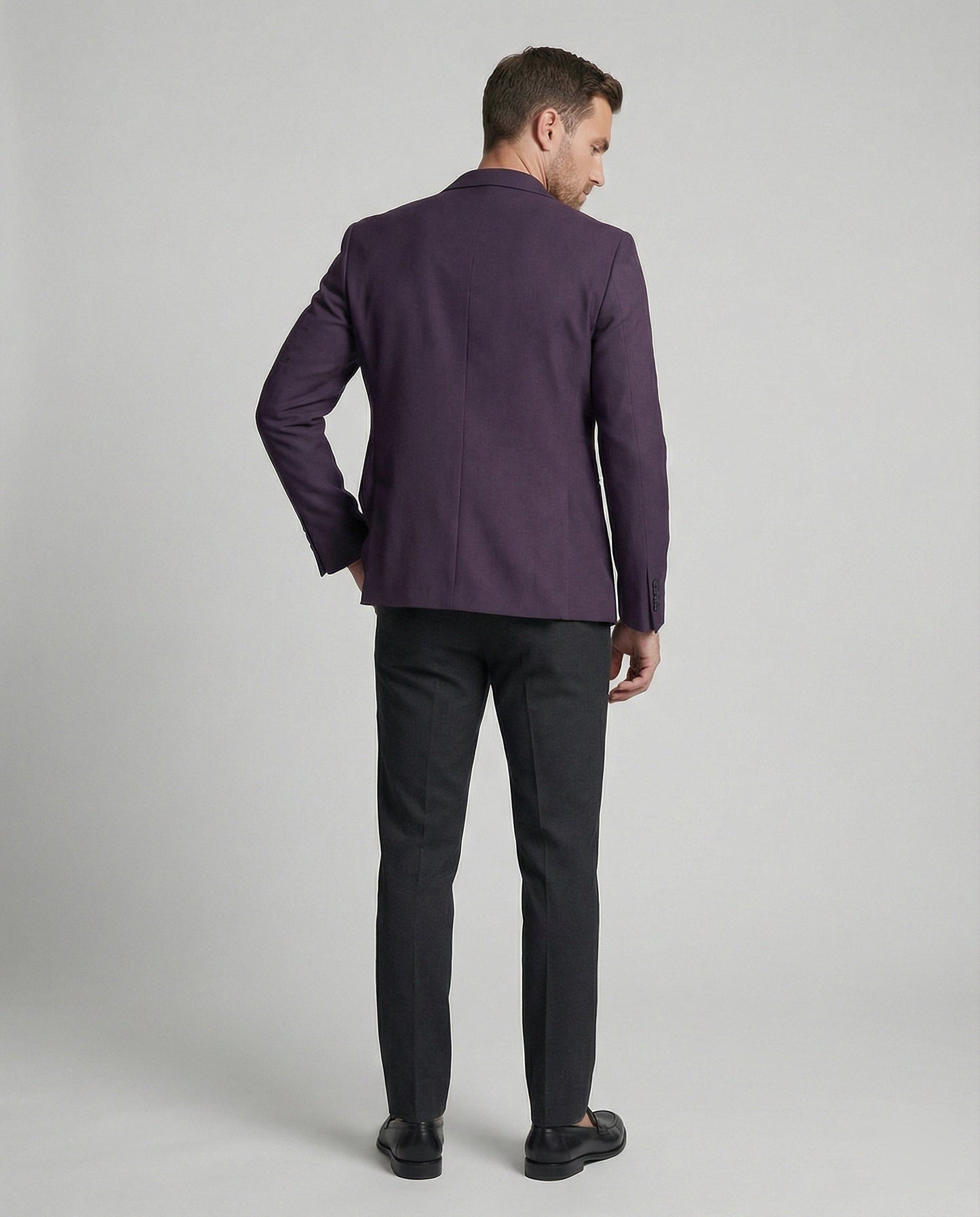 Herren Blazer Sportlich Stickerei Modern