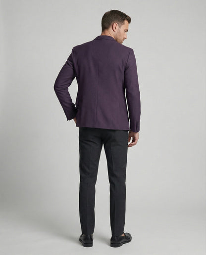 Herren Blazer Sportlich Stickerei Modern