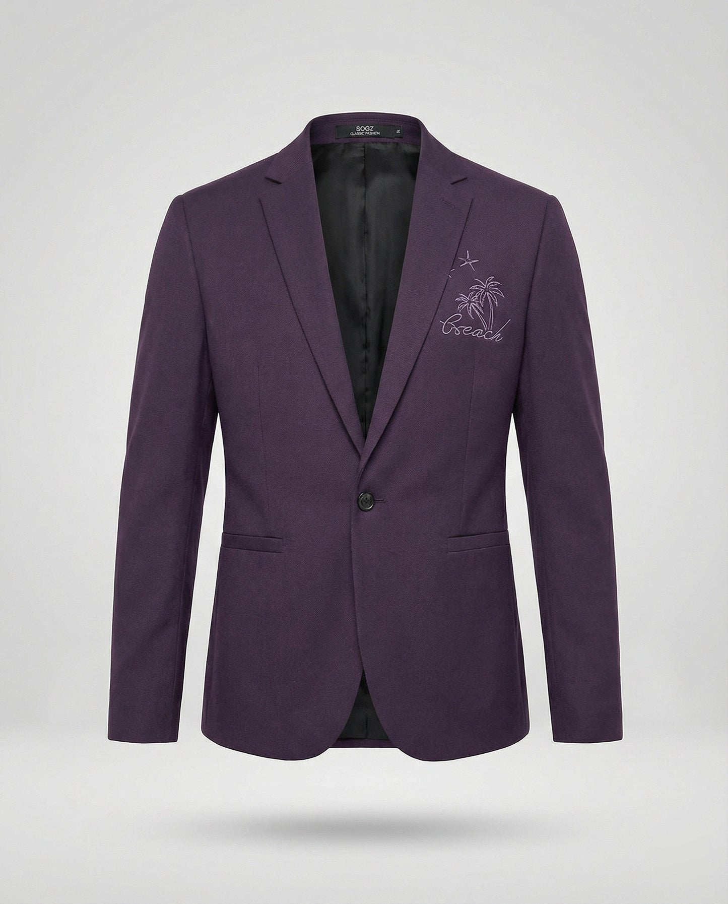 Herren Blazer Sportlich Stickerei Modern