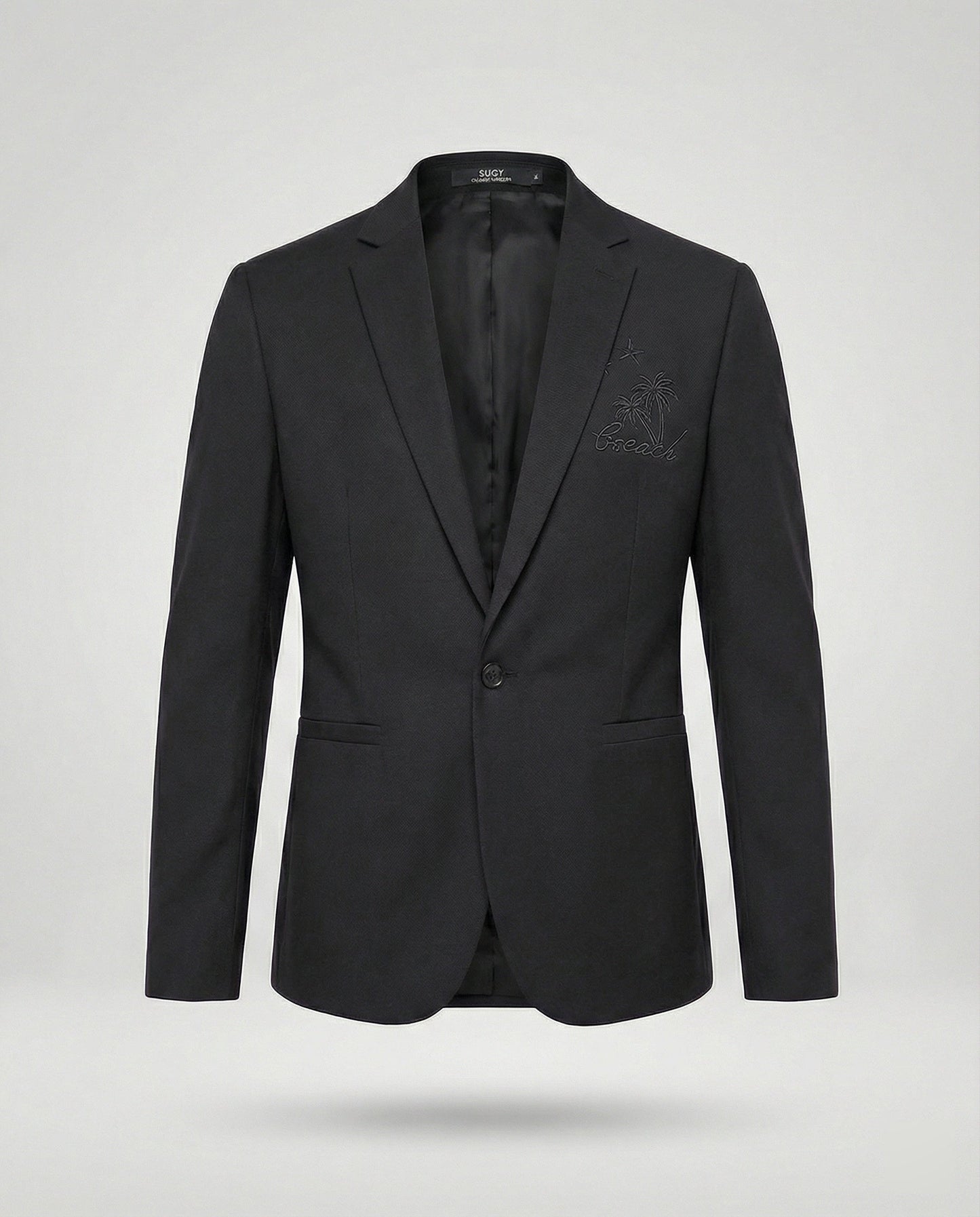 Herren Blazer Sportlich Stickerei Modern