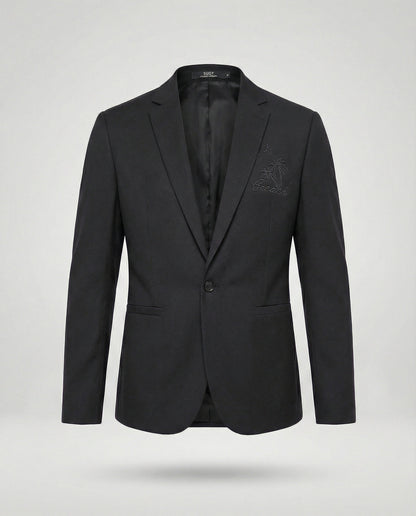Herren Blazer Sportlich Stickerei Modern