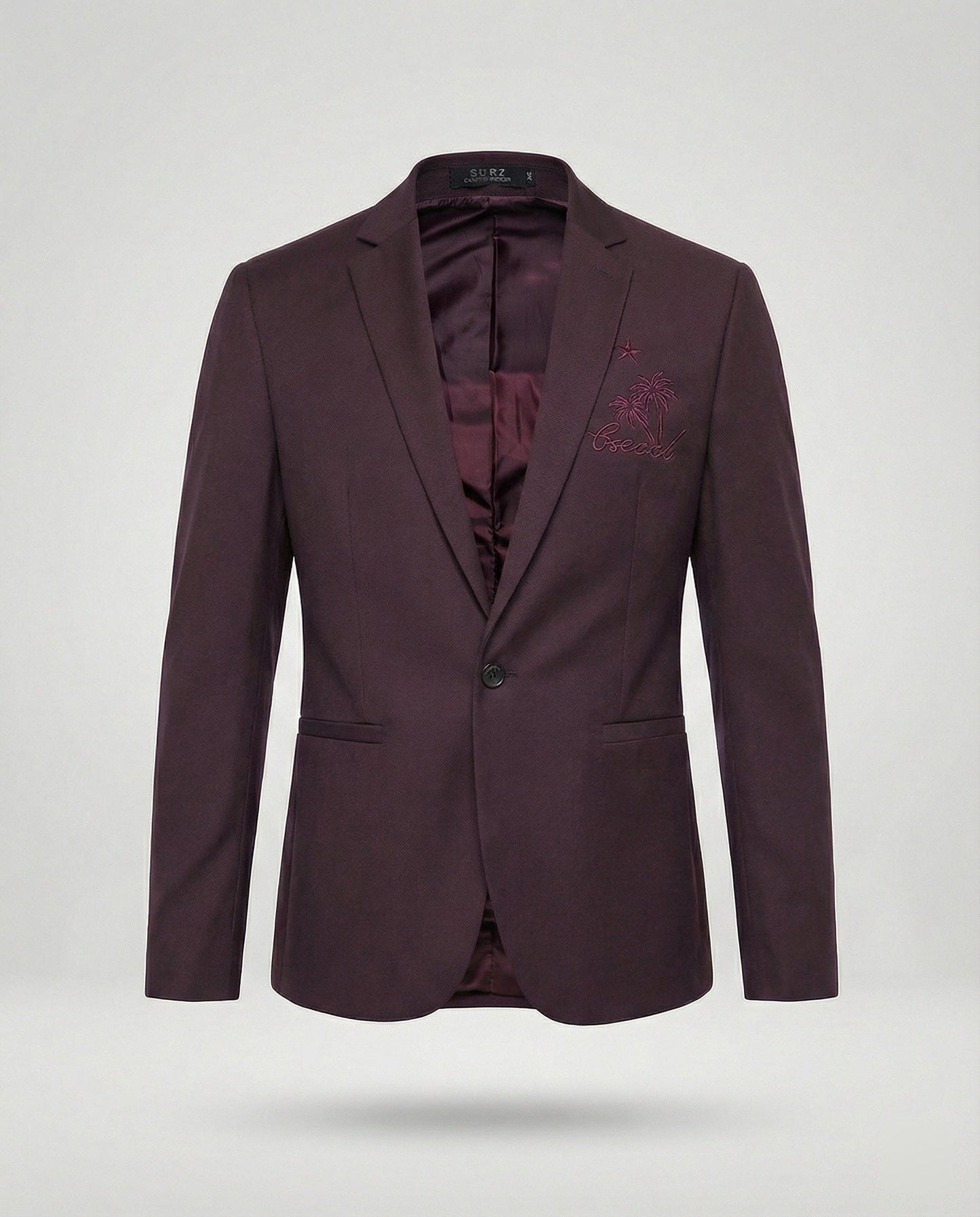 Herren Blazer Sportlich Stickerei Modern