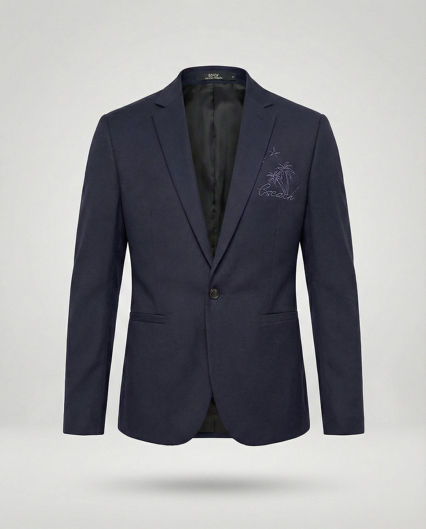 Herren Blazer Sportlich Stickerei Modern