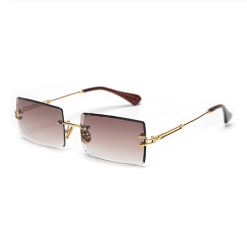 Modische Retro Sonnenbrille Rechteckig Damen
