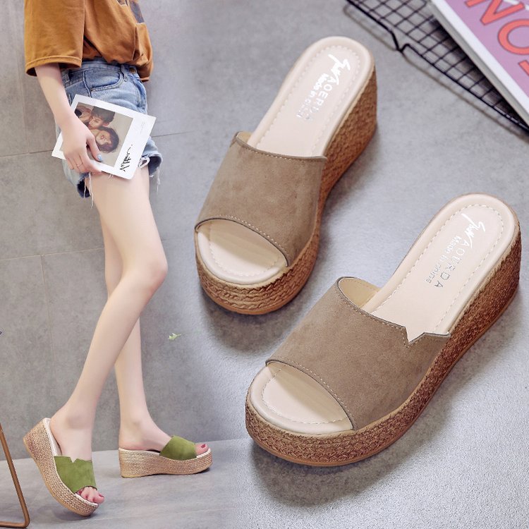 Damen Wedgesandalen Modern Überkreuz Design Rutschfest