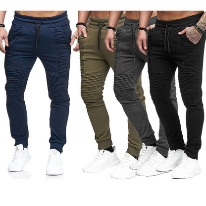 Herren Jogginghose Slim Fit Sportlich Mit Rippen - BerlinGlamour