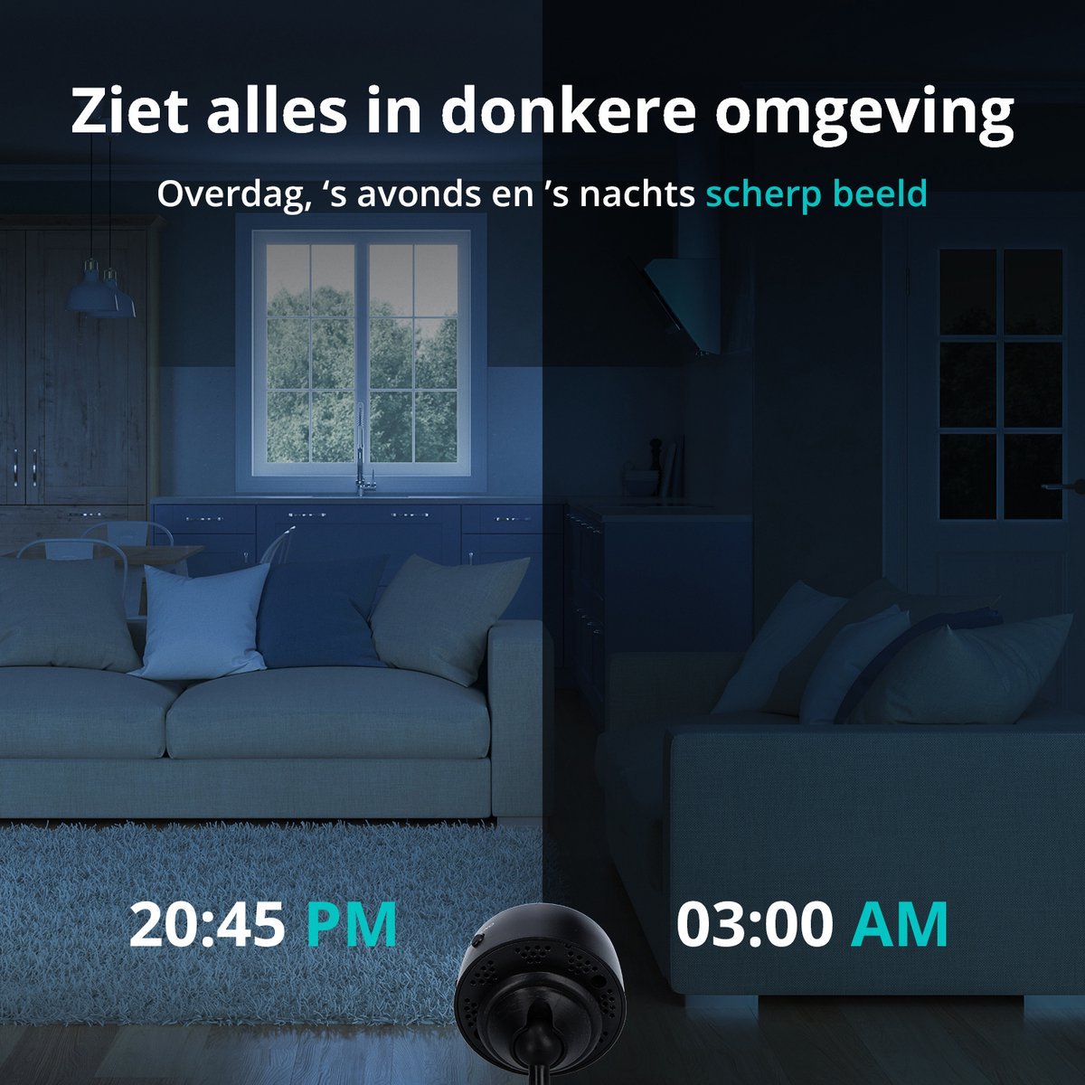 WiFi Kamera 1080p Ultra Kompakt Sicherheitskamera für Zuhause