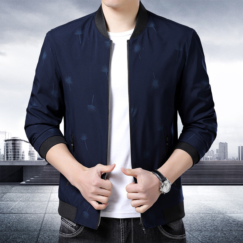 Herren Freizeitjacke Modern Floralmuster Trendy - BerlinGlamour