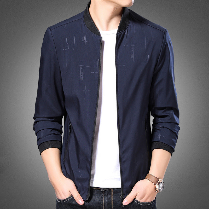 Herren Bomberjacke Sportlich Modern Schwarz - BerlinGlamour