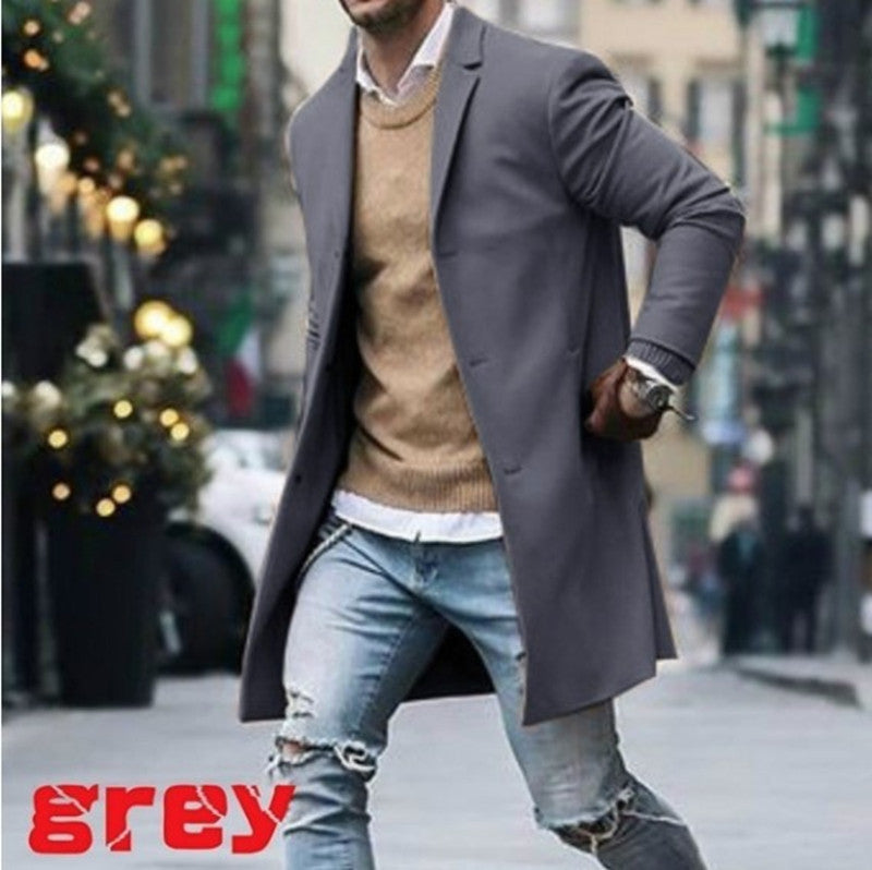 Herren Longblazer Slim Fit Hochwertig Elegant - BerlinGlamour