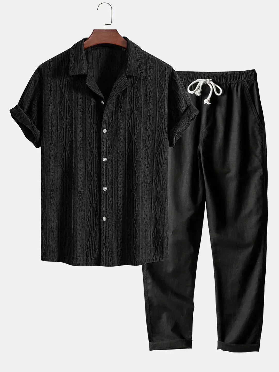 Herren Sommer Set Zweiteiler Frottee Leicht