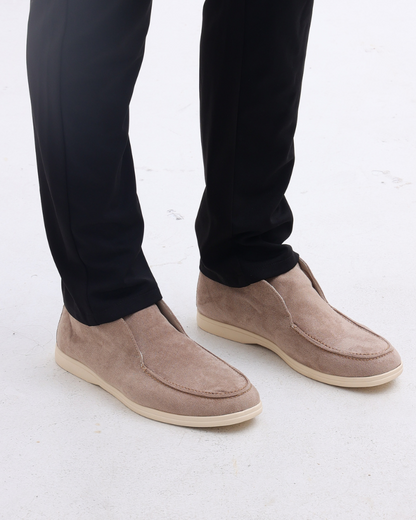 Herren Halbschuh Elegant Braun Lederschuhe Business