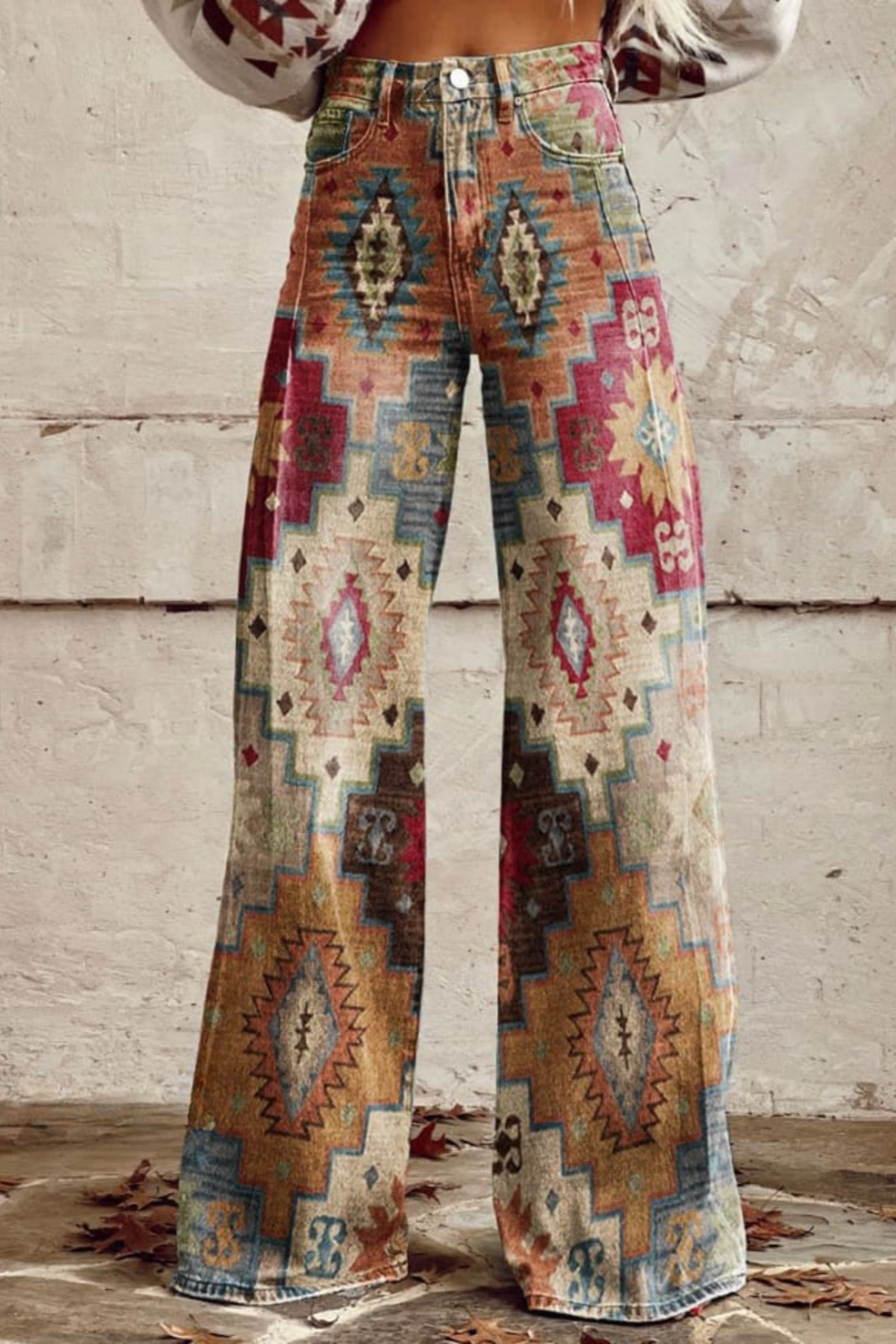 Frauen Jeans Boho Stil Hochwertig Trendy