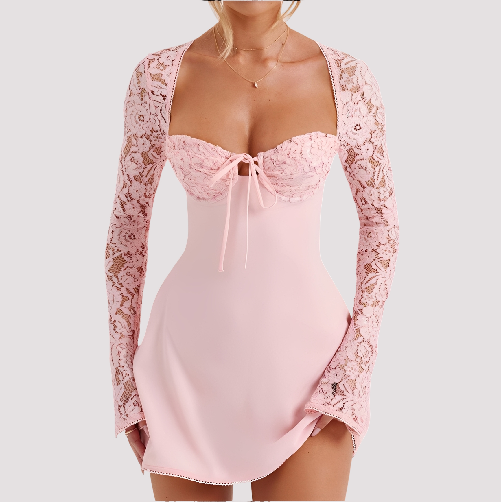 Rückenfreies Minikleid Damen Kurz Kleid Sommer - BerlinGlamour