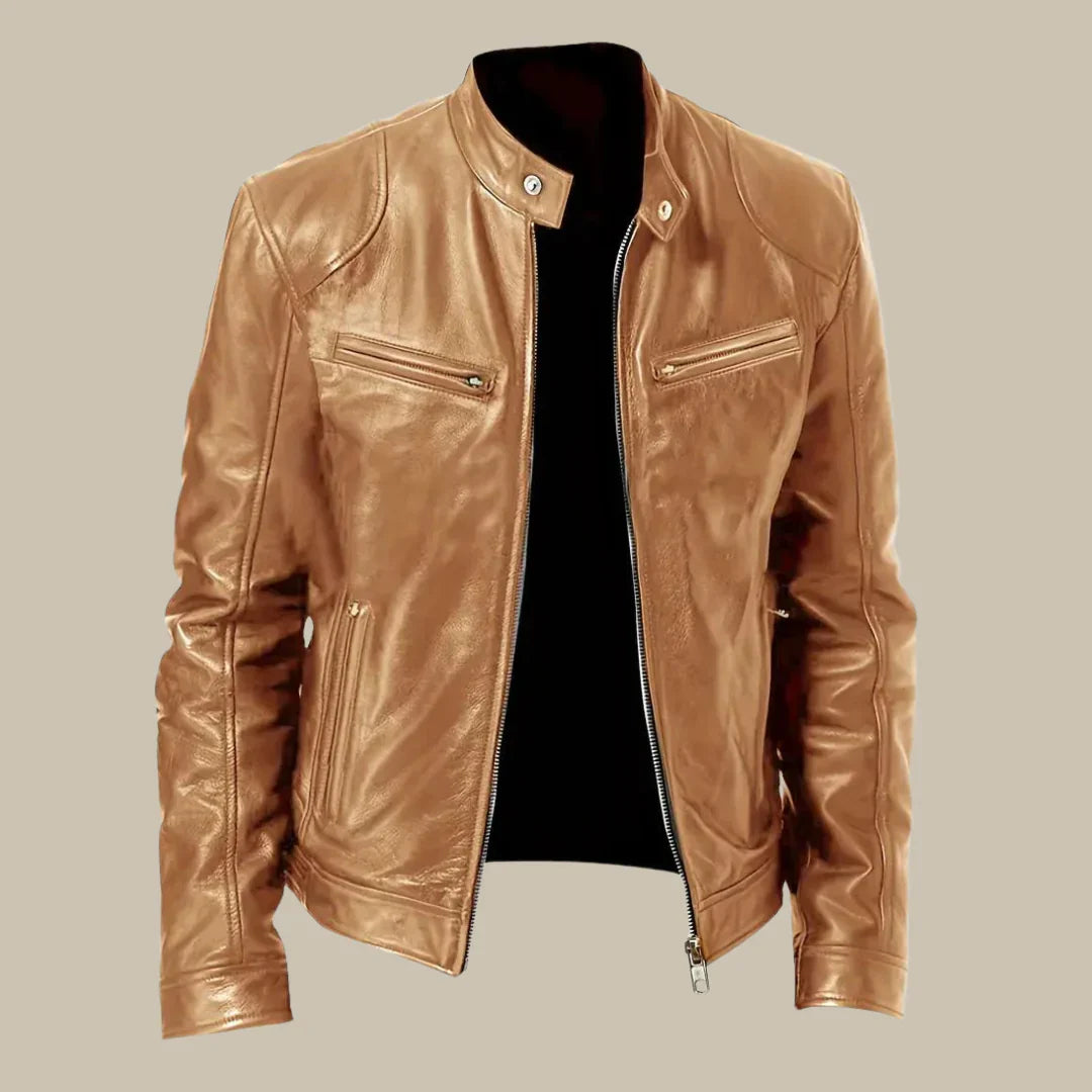 Lederschutzjacke Herren Schwarz Elegant