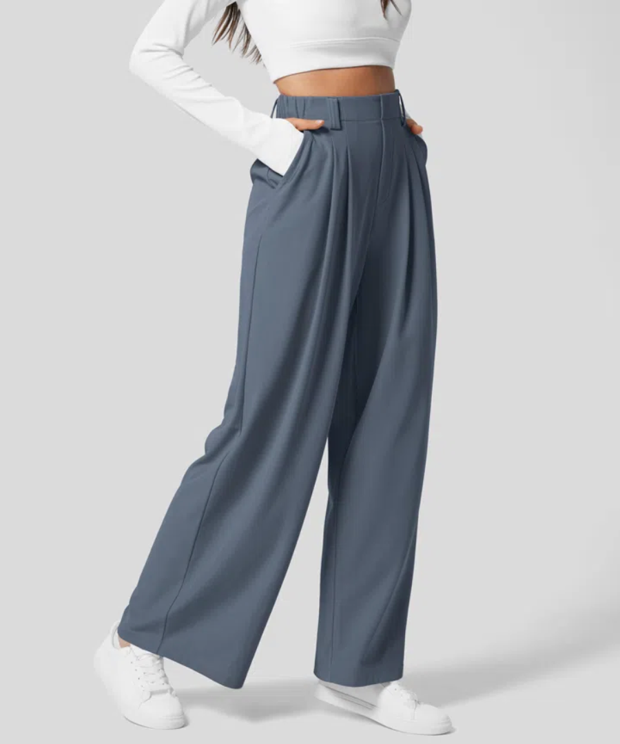 Maßgeschneiderte Hose mit Weiten Beinen Elegant - BerlinGlamour