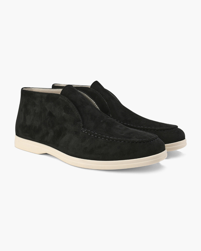 Herren Halbschuh Elegant Braun Lederschuhe Business - BerlinGlamour