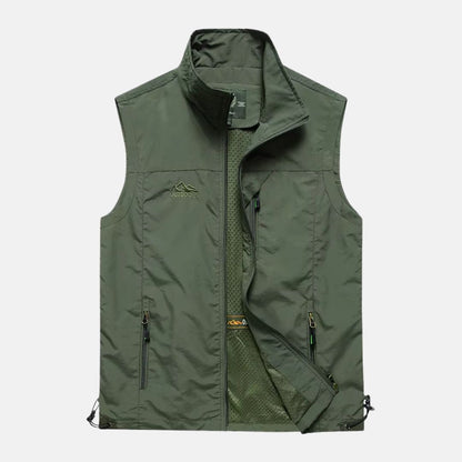 Herren Weste Multifunktions Outdoor Taschenweste Leicht - BerlinGlamour