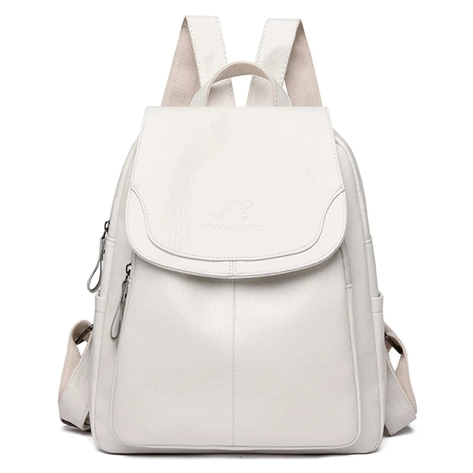 Leder Rucksack Frauen Stylisch mit Diebstahlschutz - BerlinGlamour