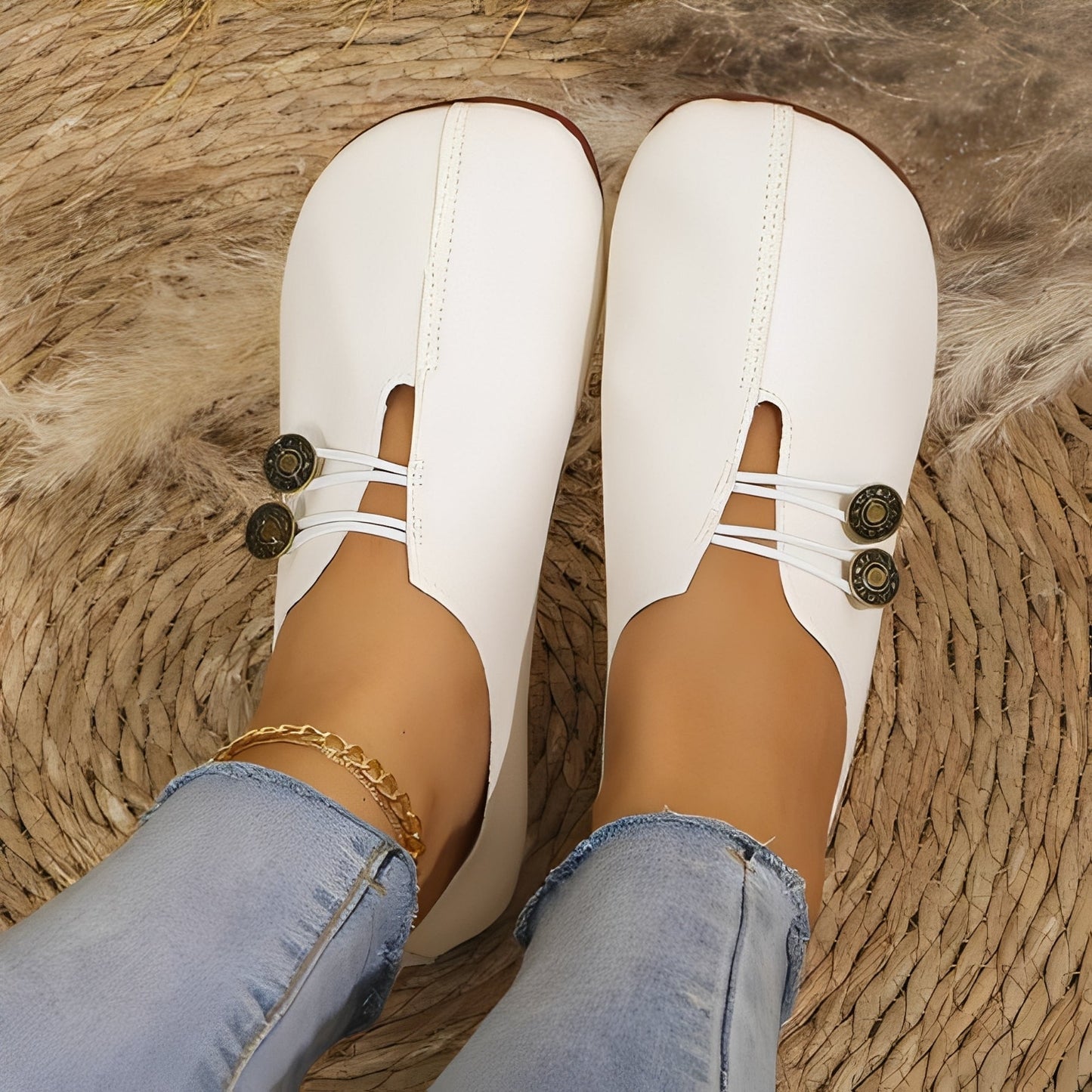 Damen Schuhe Flach Weich Stilvoll