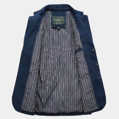Herren Denimjacke Klassisch Blau