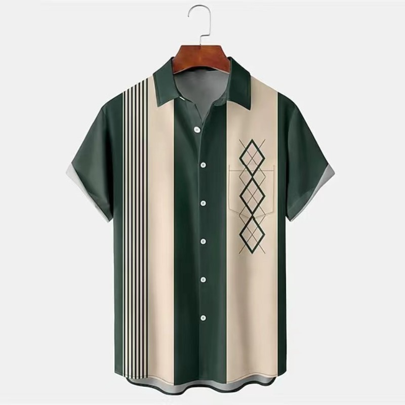 Herren Freizeithemd Modern Designer Style