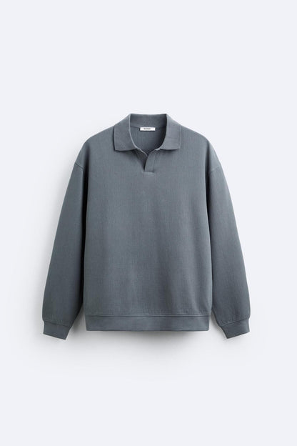 Beiger Pullover Polokragen Eleganter Lässig Stil