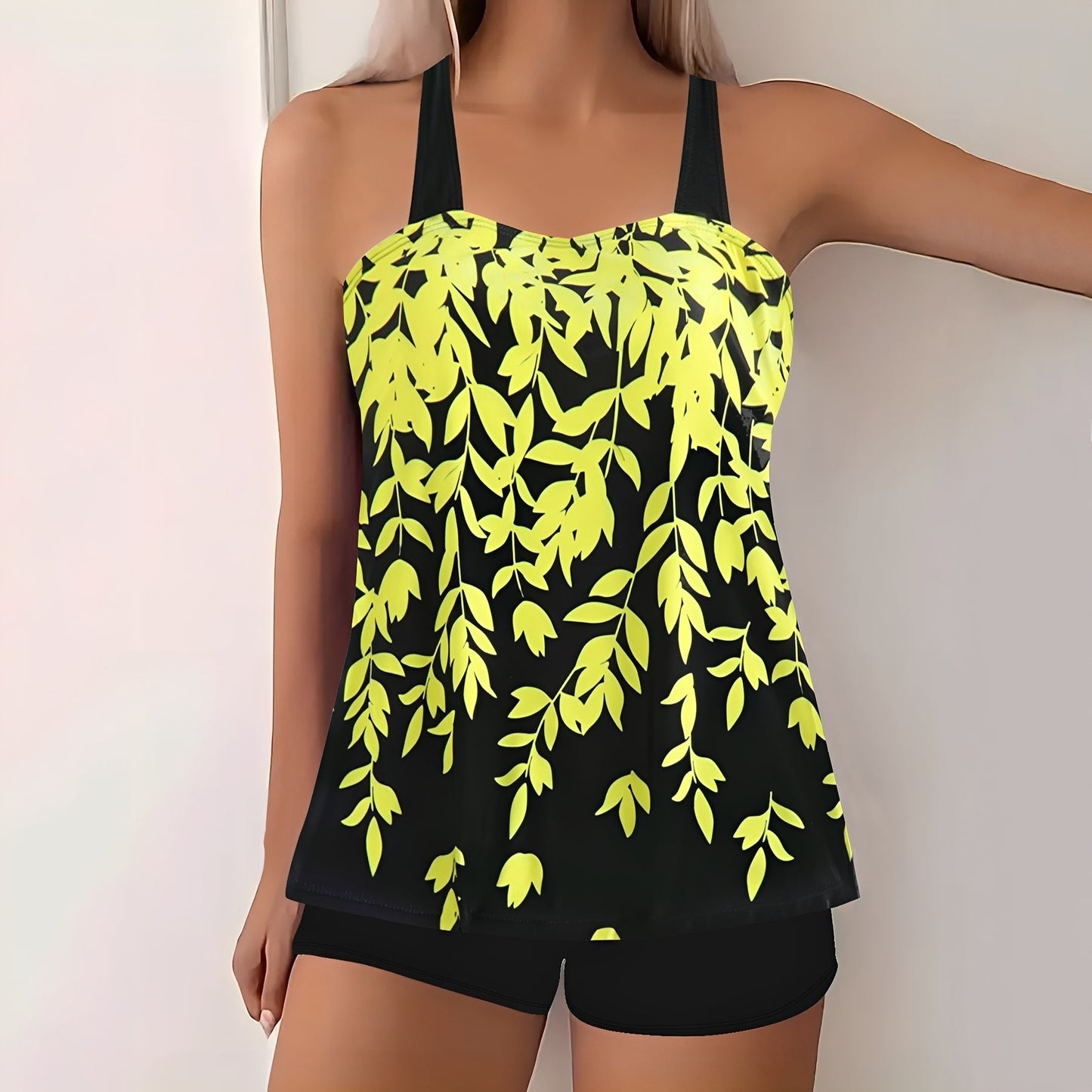 Tankini für Damen Muster Stilvoll Badeanzug - BerlinGlamour