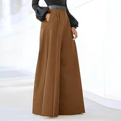 Damen Schlaghose Weit Bequem Elegante