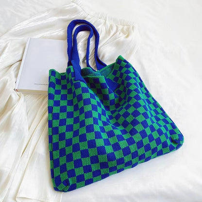 Stylische Strick-Tragetasche Damen