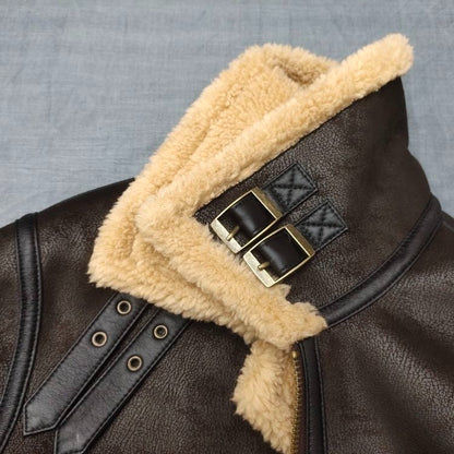 Warme Winterjacke Wolle Gefüttert Damen