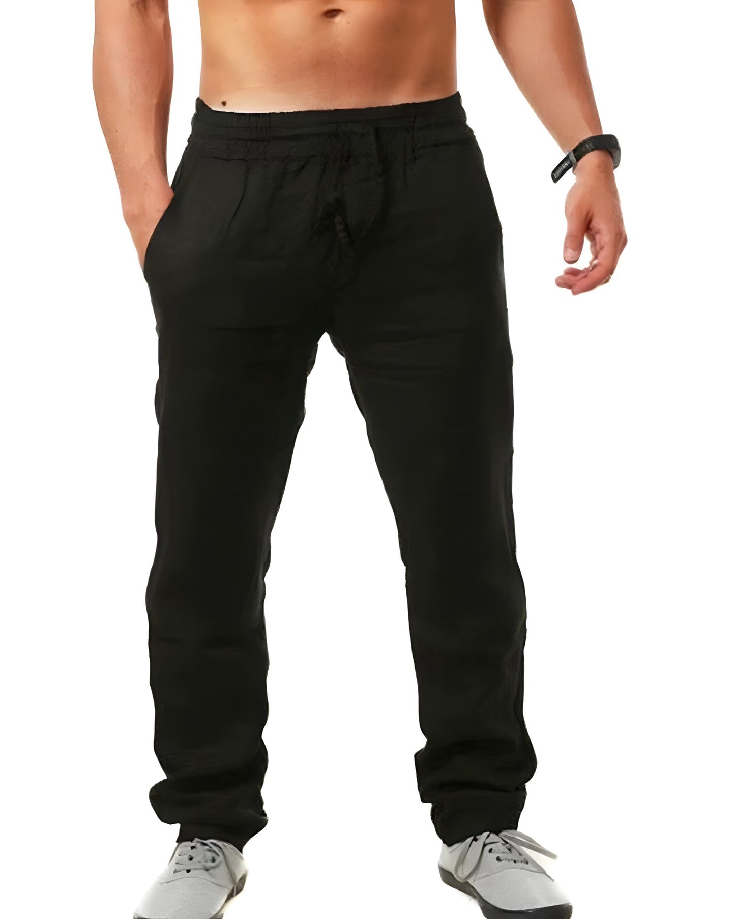 Leinenhose Damen Bequem Lässig Sommer