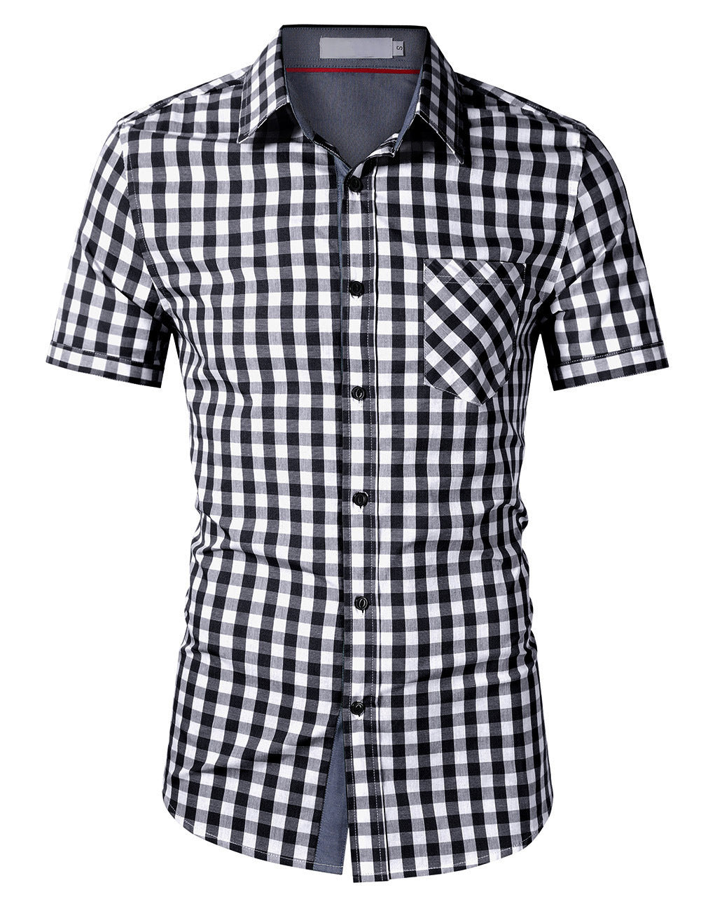 Herren Karohemd Kurzarm Modern Berlin Style