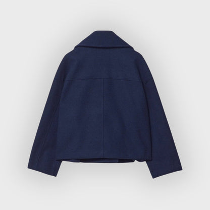 Doppelreihige Lederjacke Modern Damen