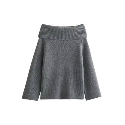 Damen Pullover Off Shoulder Elegante Schulterfreiheit - BerlinGlamour
