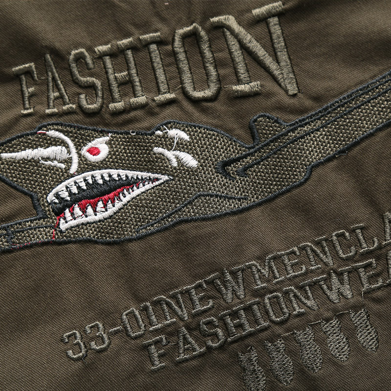 Herren Bomberjacke Leder Patches Berlin Style