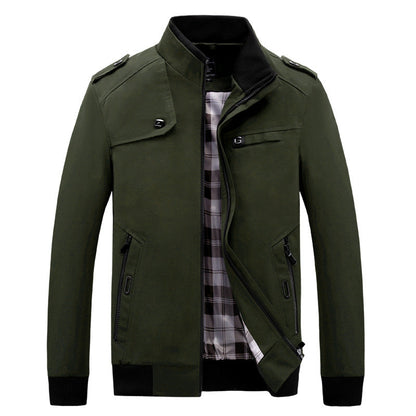Herren Freizeitjacke Modern mit Taschen und Hochkragen
