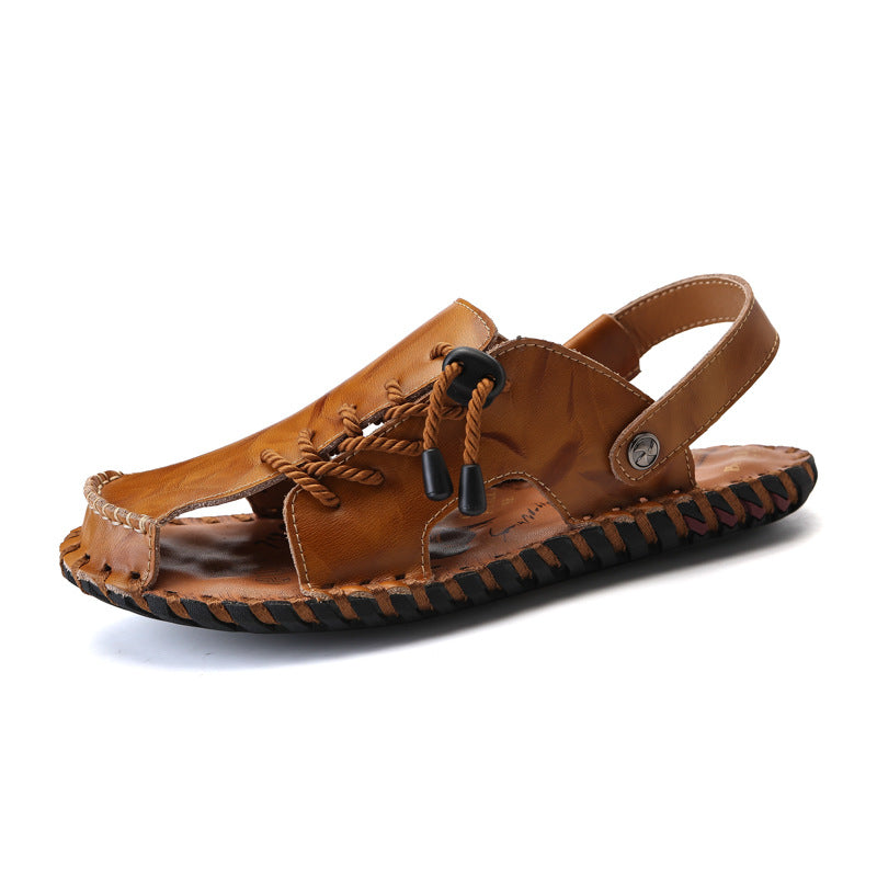 Herren Leder-Sandalen Schnellschnürsystem Robust Bequem