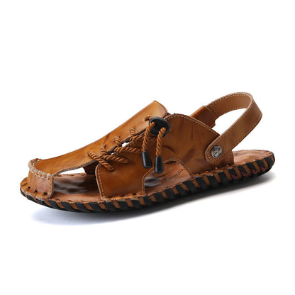 Herren Leder-Sandalen Schnellschnürsystem Robust Bequem
