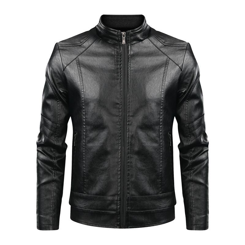 Herren Lederjacke Modern Schwarz Stylisch - BerlinGlamour